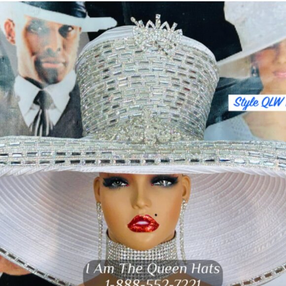 Women Church Hats, Designer Church Hat, Donna vinci, I Am The Queen, Church hats - Picture 2 of 2